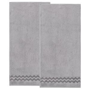 MIOMARE® Froté ručník, 50 x 100 cm, 2 kusy (šedá)