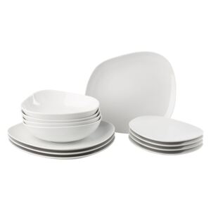 12dilná bílá porcelánová sada nádobí Like by Villeroy & Boch Group