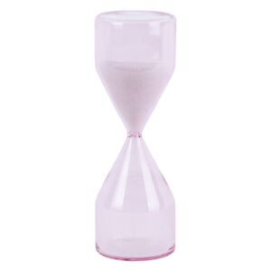 PRESENT TIME Sada 3 ks Růžové přesýpací hodiny Fairytale velké ∅ 5 × 14,5 cm