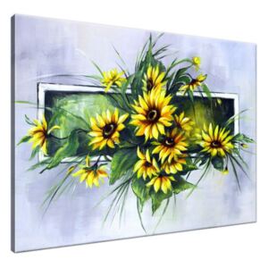 Ručně malovaný obraz Kytice slunečnic 115x85cm RM2350A_1AS