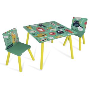 Dětský stolek a 2 židličky Potvůrky
