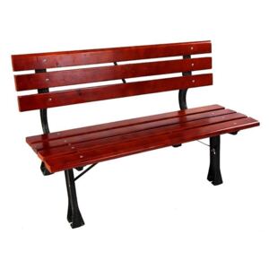 Dřevěná lavička dřevo kov 120x56x70 cm