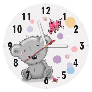 Dětské hodiny Hezký medvídek 30x30cm ZD5358A_1OD