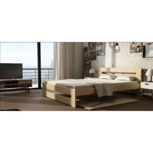 Manželská postel z masivu Marcela 180x200cm DLM: Dekor Bílá