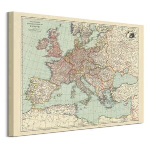 Obraz na plátně Stanfords Mapa Evropy 1928 50x40cm WDC94820