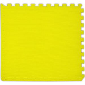 BABY Pěnový koberec tl. 2 cm - žlutý 1 díl s okraji