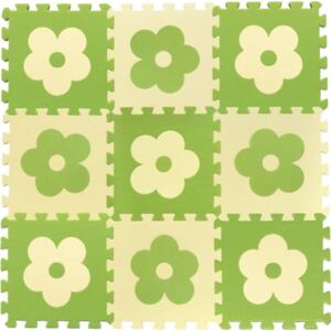 Pěnové BABY puzzle Zelené kytičky Z (29,5x29,5)