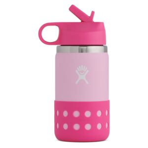Dětská lahev Hydro Flask Kids Wide Mouth 12 oz Straw Lid/Boot Barva: růžová