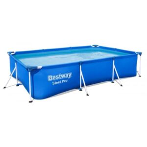 Bestway 56411 Nadzemní bazén obdélníkový Steel Pro, kartušová filtrace, 3 m x 2,01 m x 66 cm