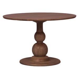 Hoorns Hnědý kulatý dřevěný jídelní stůl Boyle 120 cm