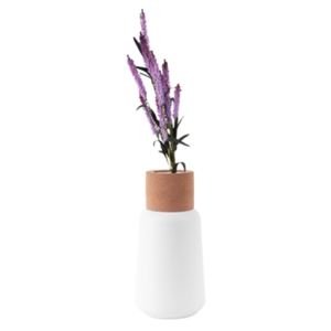 Keramická váza Craft cone 26 cm Present Time (Barva- bílá)