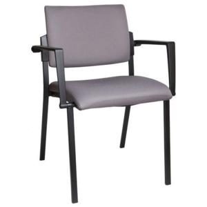 Konferenční židle Square Black, šedá
