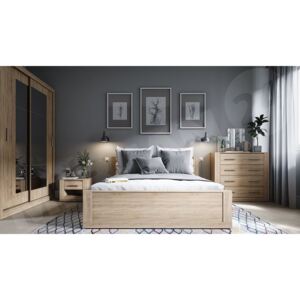 Ložnice Idea VIII, Rozměr postele: 180 x 200 cm, Barva: dub sonoma