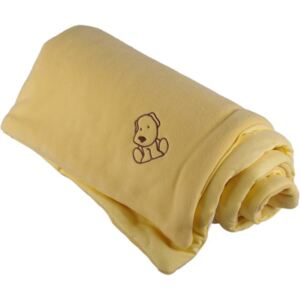 Zateplená dětská deka žlutá