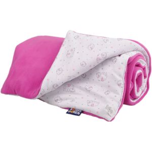 Zateplená dětská deka růžový sloník