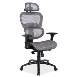 Kancelářská židle BUFF, 116-126x65x67x45-55, šedá