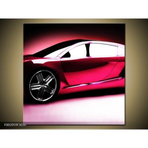 Obraz růžového lesklého auta (F002059F3030)