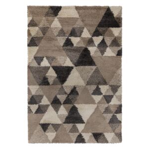 Šedohnědý koberec Flair Rugs Nuru, 60 x 230 cm