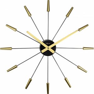 Nástěnné hodiny PLUG INN zlaté 60 cm - NEXTIME