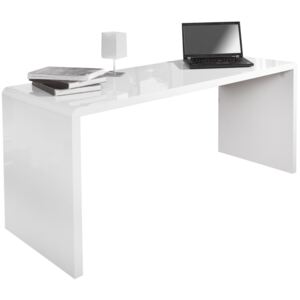 Moebel Living Bílý pracovní stůl Bersh 160 cm