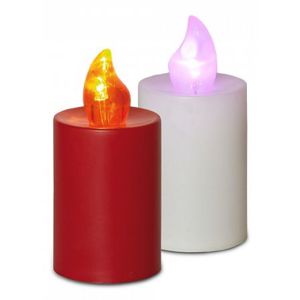 Homelife Elektrická svíčka s plamenem 2 ks bílá samostatně