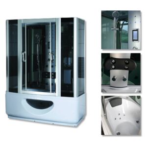 Hydrosan Sprchový box SANDRA s masážní vanou 165x85x220
