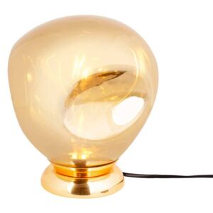 LEITMOTIV Zlatá stolní lampa Blown 26 cm