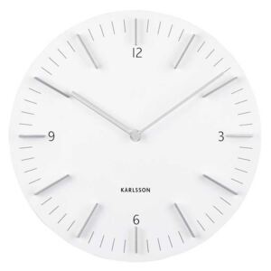 KARLSSON Nástěnné hodiny Detailed bílé 30 x 30 cm