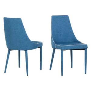 Sada dvou tmavě modrých jídelních židlí CAMINO