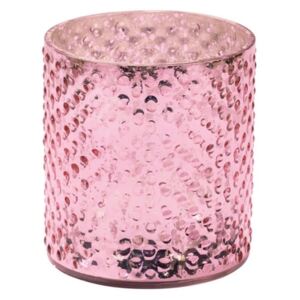 DELIGHT Svícen na čajovou svíčku 8 cm - sv. růžová