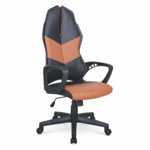 Halmar Herní židle COUGAR 3, černá/hnědá