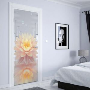 GLIX Fototapeta na dveře - Flower 3D Bubbles | 91x211 cm