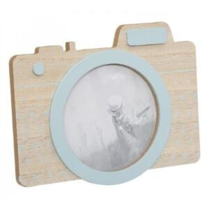 Atmosphera Dřevěný rámeček na fotku ve tvaru foťáků v bílé barvě