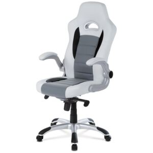 Kancelářská židle ESTER bílá/šedá
