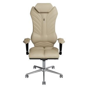 Kulik System Krémová koženková kancelářská židle Monarch