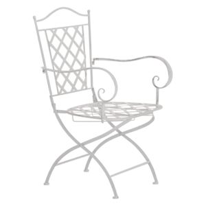 Kovová židle GS13435592 Barva Bílá antik