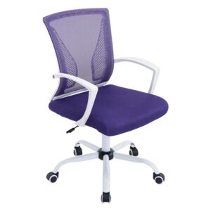 Kancelářská židle Tracy, podnož bílá Barva Fialová