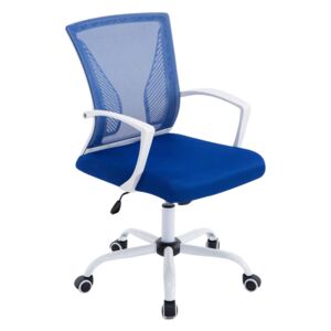 Kancelářská židle Tracy, podnož bílá Barva Modrá