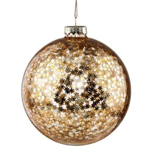 HANG ON Vánoční koule hvězdy 10 cm - zlatá
