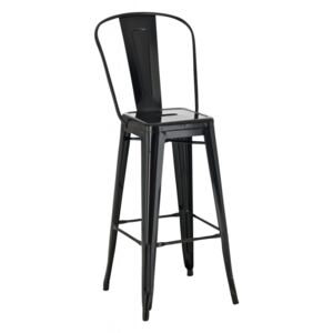 Kovová barová židle DS0145509 Barva Černá