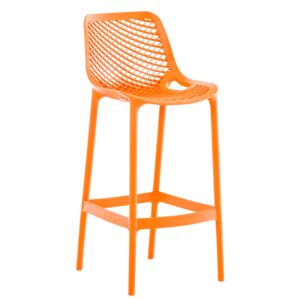 Plastová barová židle DS10778434 Barva Oranžová