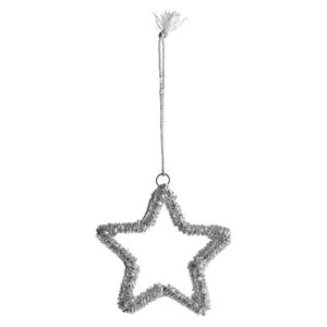 HANG ON Vánoční ozdoba 3D hvězda s perlami 8 cm