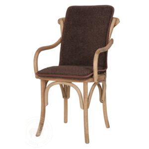 Alwero 2x vlněný podsedák na židli 95 x 43cm tmavě hnědý