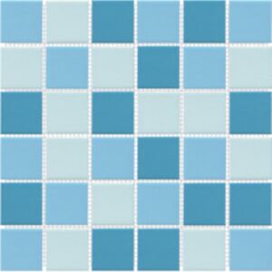 SP Keramická mozaika modrá Světle modrý mix lesklý 50 5x5 (30x30) cm - 80051.3H