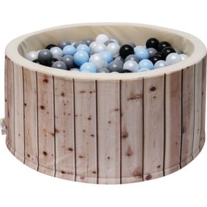 IMex Toys iMex 3195 Suchý bazén s míčky imitace dřeva modrý