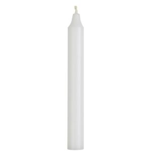 Vysoká svíčka Rustic White 18cm - set 3ks
