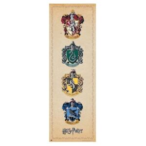 Plakát na dveře Harry Potter: Erby (53 x 157 cm) 150g