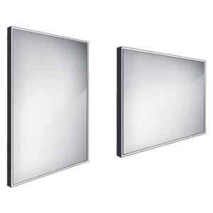 Nimco Zrcadlo s LED podsvícením 60x70cm, černá, ZPC 13002-90