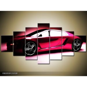 Obraz růžového lesklého auta (F002059F210100)