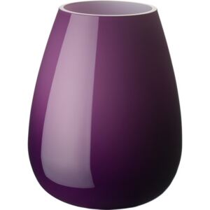 Villeroy & Boch Drop skleněná váza dark lilac, 18,5 cm